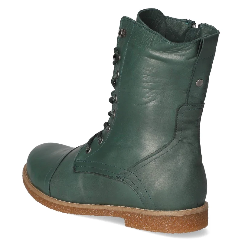 Schnürstiefeletten Grün