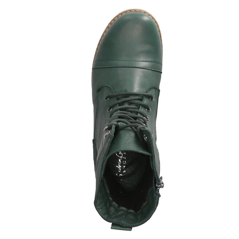 Schnürstiefeletten Grün