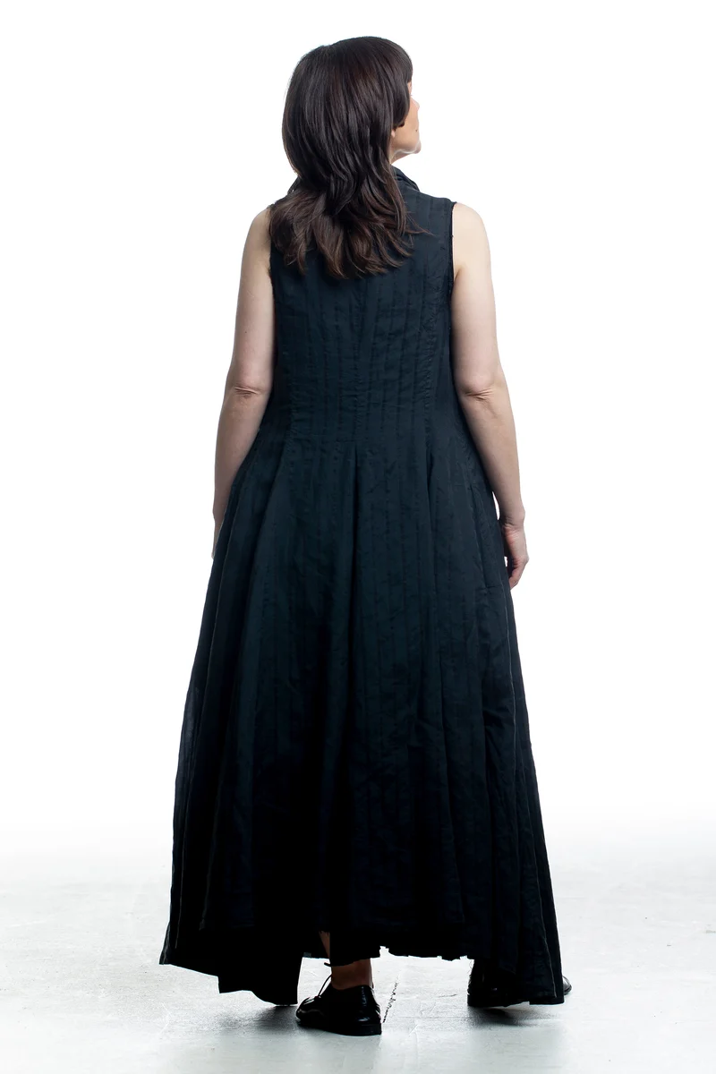 Marc Le Bihan Damen Avantgarde Maxi-Weste Schwarz