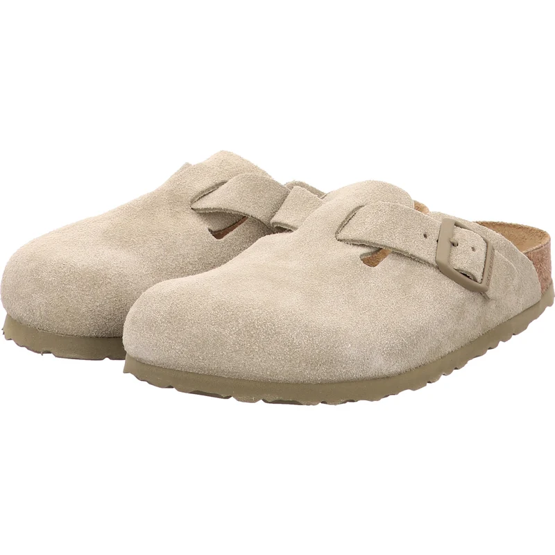 Birkenstock Pantolette Boston khaki