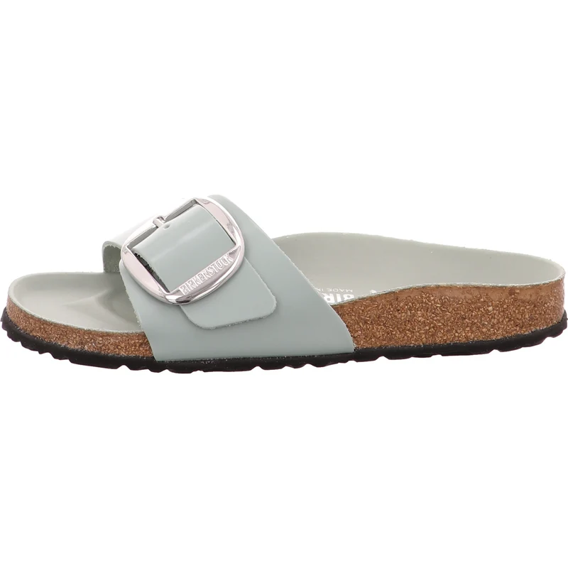 Birkenstock Pantolette Madrid Big Buckle Pure Sage h'grün