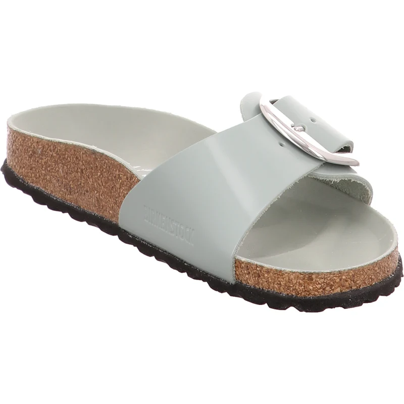 Birkenstock Pantolette Madrid Big Buckle Pure Sage h'grün