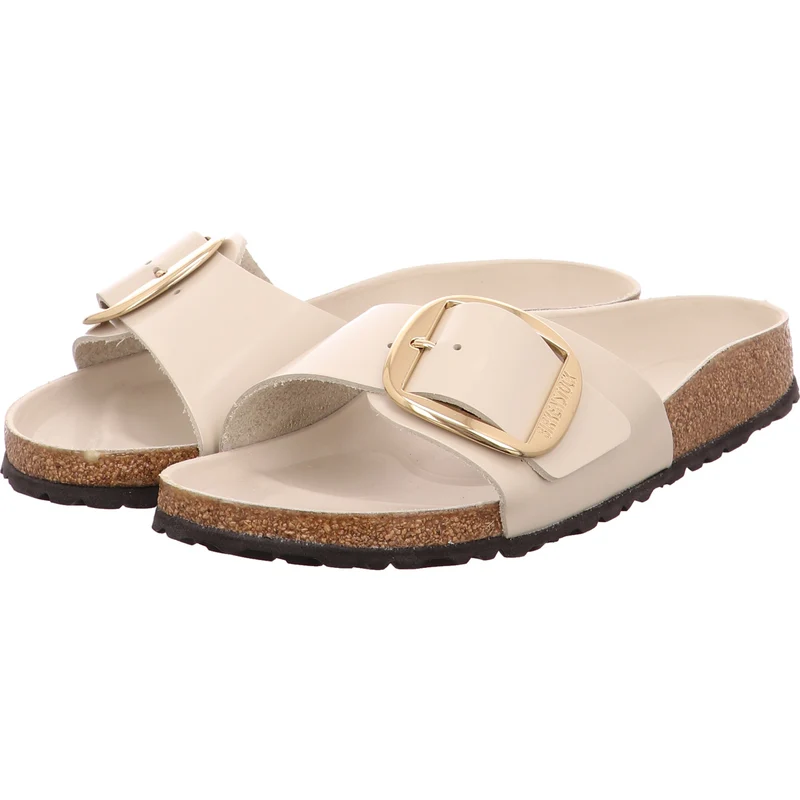 Birkenstock Pantolette Madrid Big Buckle grau
