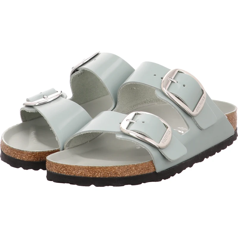 Birkenstock Pantolette Arizona Big Buckle h'grün