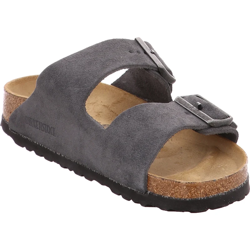 Birkenstock Pantolette Arizona LEVE Charcoal grau