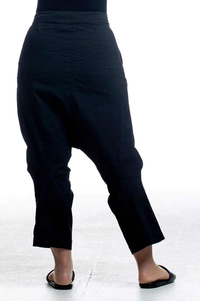 Rundholz Damen 7/8 Hose Schwarz