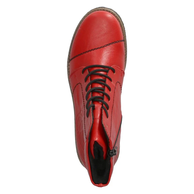 Schnürstiefeletten Rot
