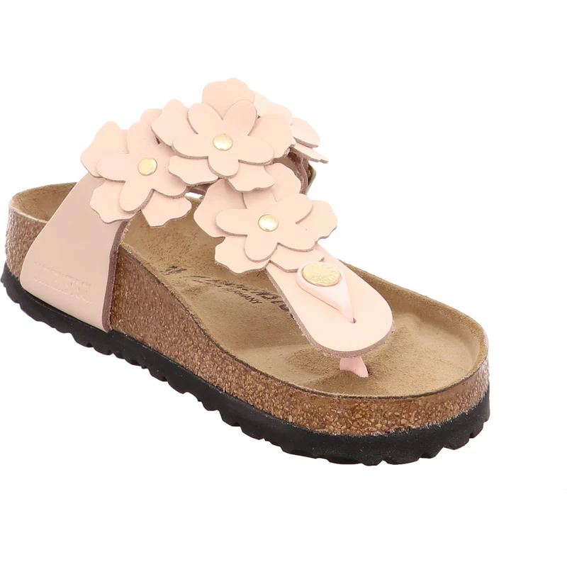 Birkenstock Pantolette Gizeh Flowers rosa