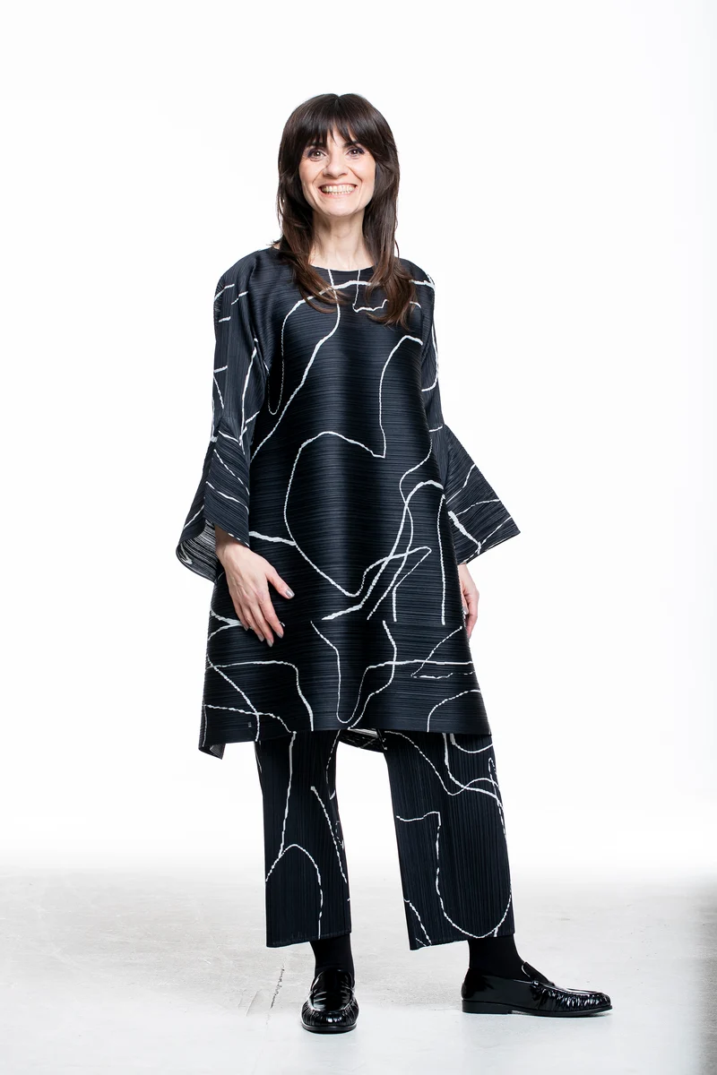Pleats Please Issey Miyake Damen Plissee Hose PAUSE schwarz