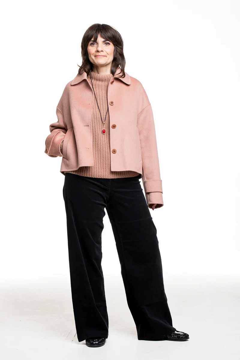 Iris von Arnim Damen Doubleface Jacke Kurz rosenholz