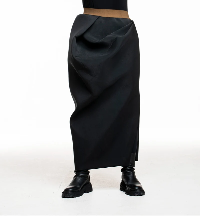Uma Wang Damen Maxi-Rock schwarz