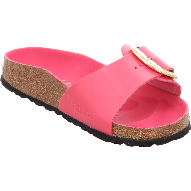 Birkenstock Pantolette Madrid Big Buckle Fuchsia rot