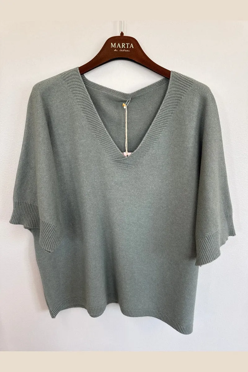 Marta Du Chateau - Mdcinaya Knit 9587 - Military Melange