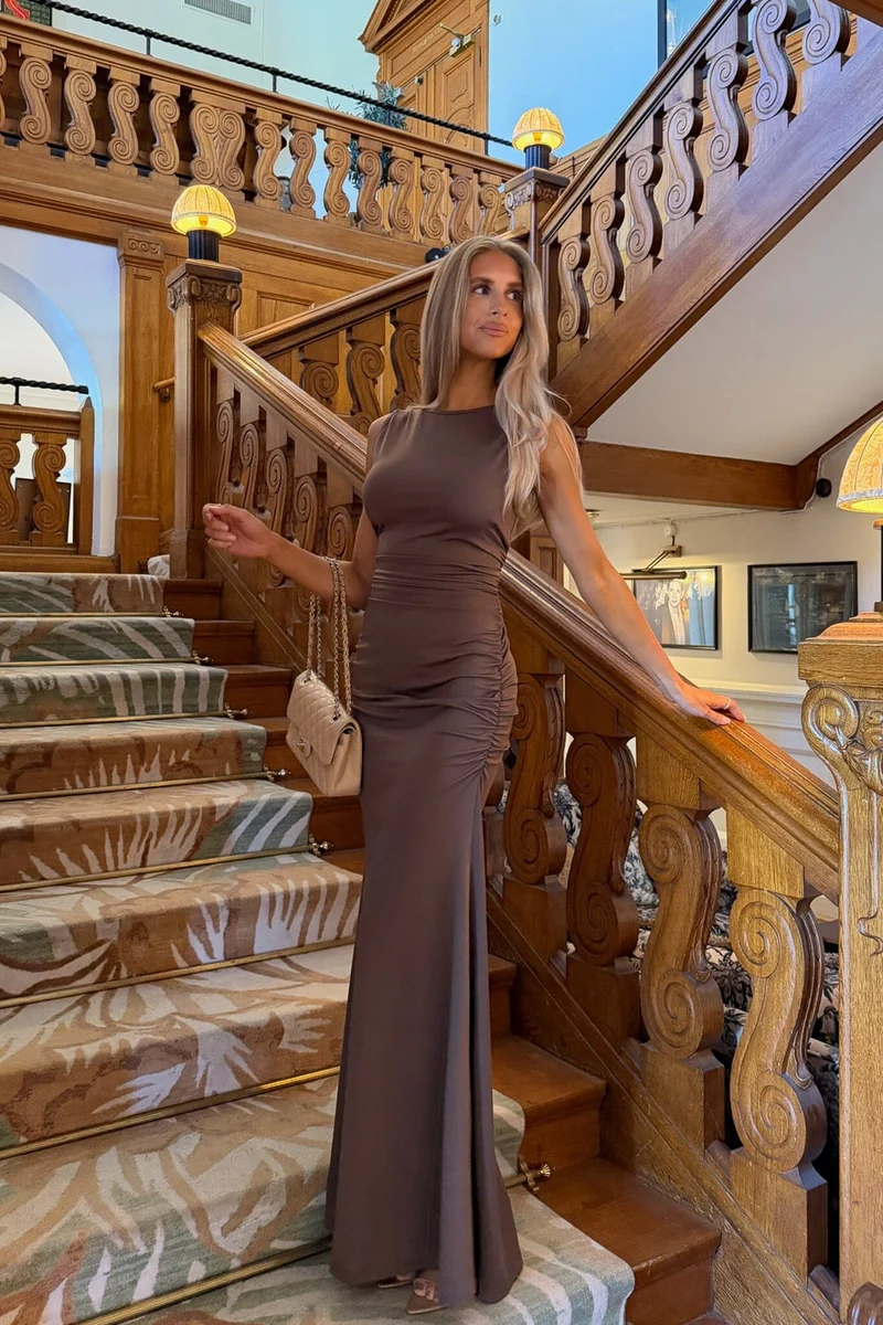 BYIC - Annaic Maxi Dress A25330 - Dark Brown