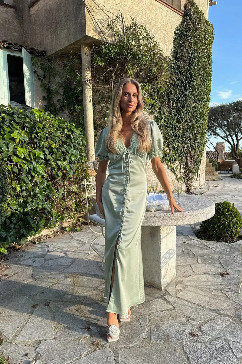 BYIC - Agneteic Long Dress A23810 - Light Green