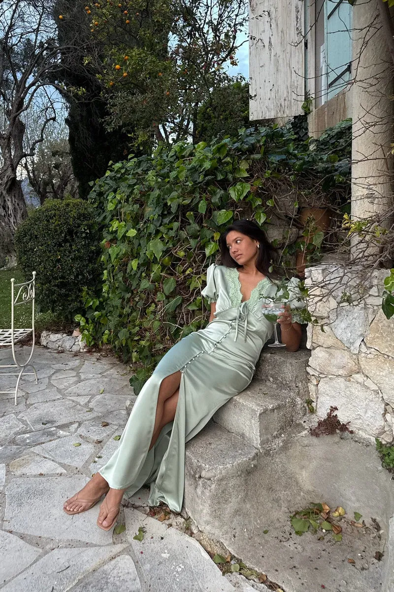 BYIC - Agneteic Long Dress A23810 - Light Green