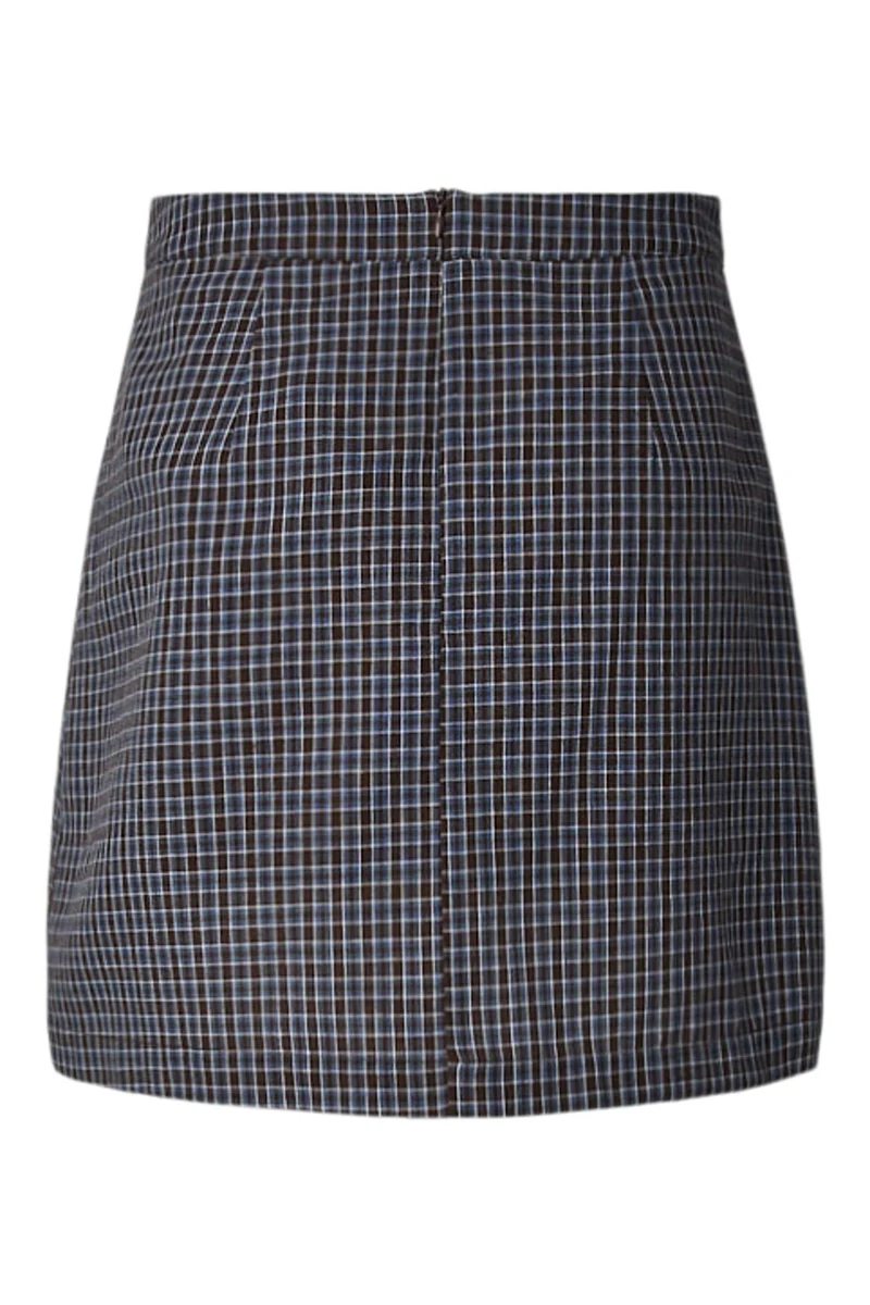 Pieces - Pcjune A-Shaped Short Skirt - 5162438 Cashmere Blue Hot Fudge