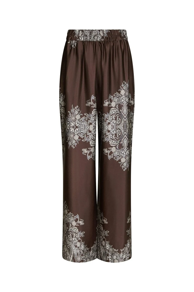 Neo Noir - Lunet Paisley Border Pants 167274 - 676 - Dark Brown