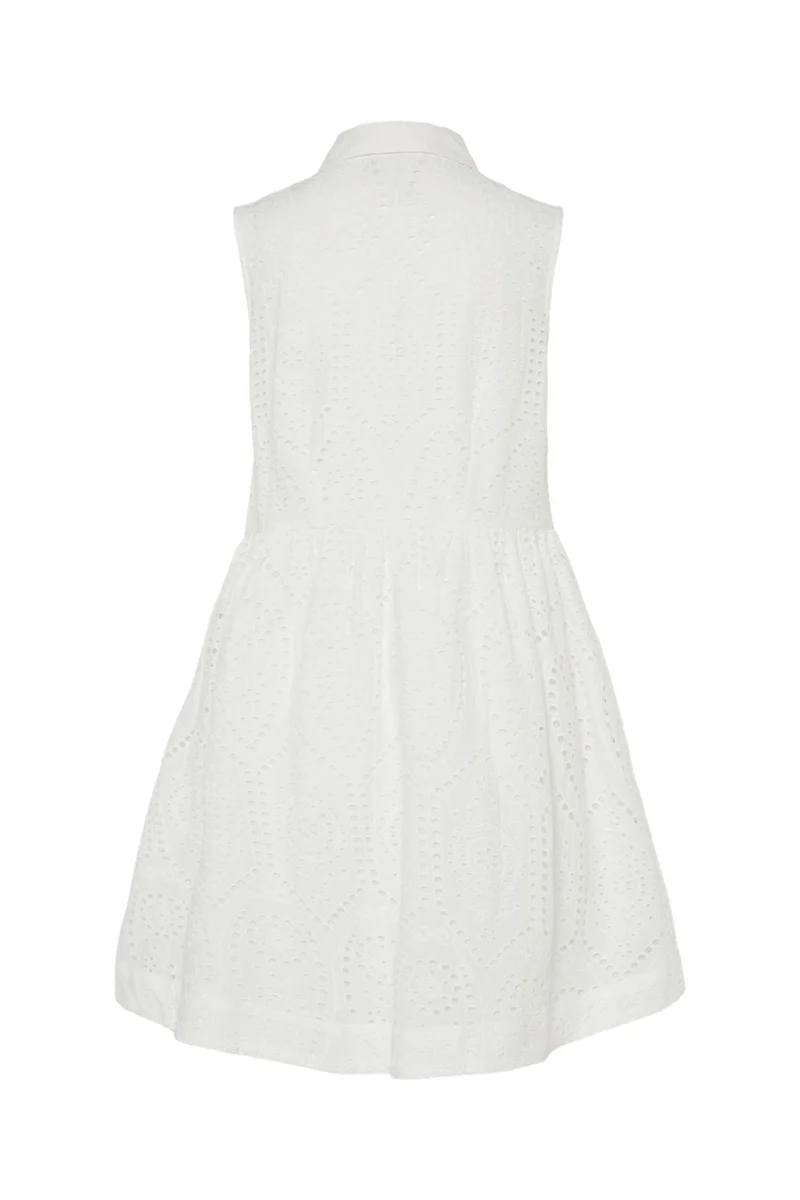 YAS - Yasholi Sl Shirt Dress - 4712911 Star White