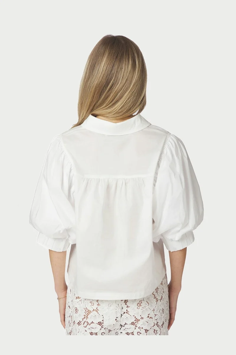 Neo Noir - Etta Poplin Shirt 168089 - 120 - White