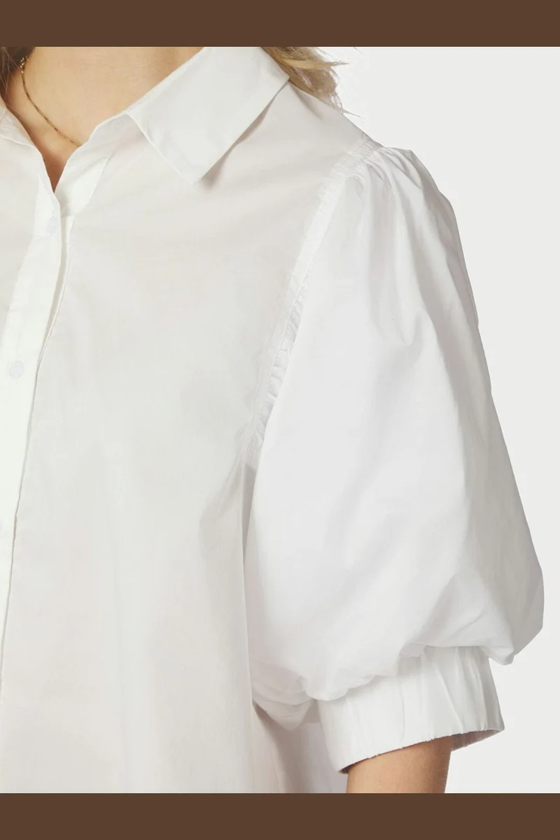 Neo Noir - Etta Poplin Shirt 168089 - 120 - White