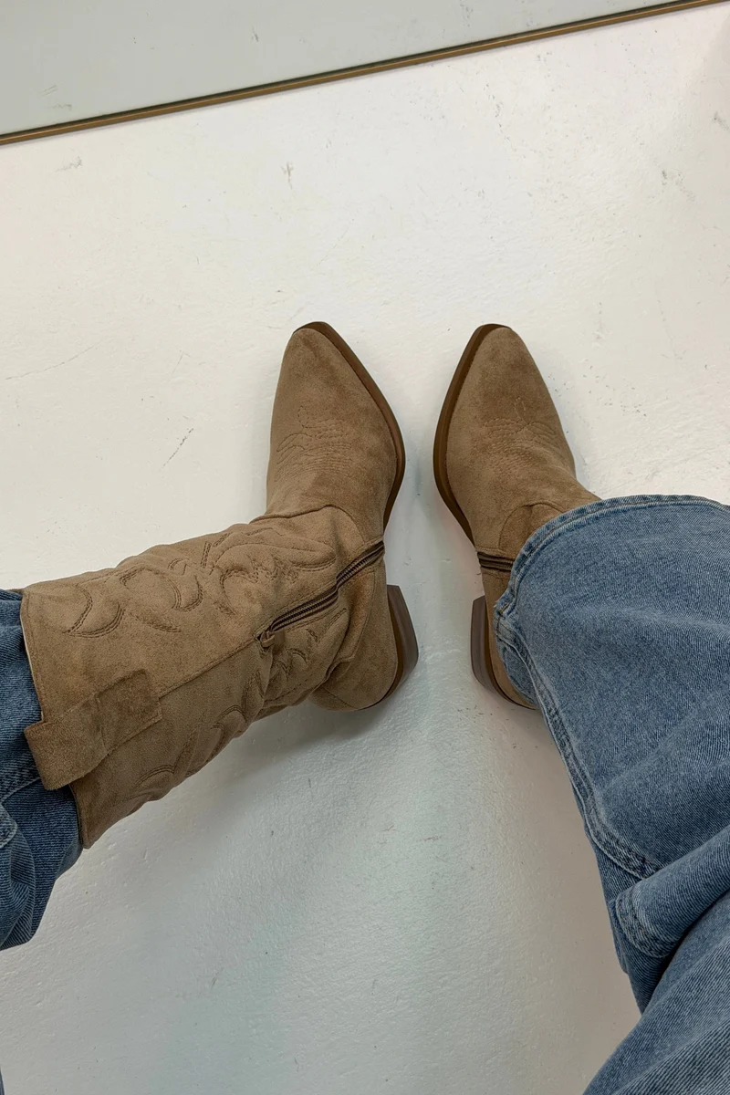 Bloom - Delphinium Boots - Taupe
