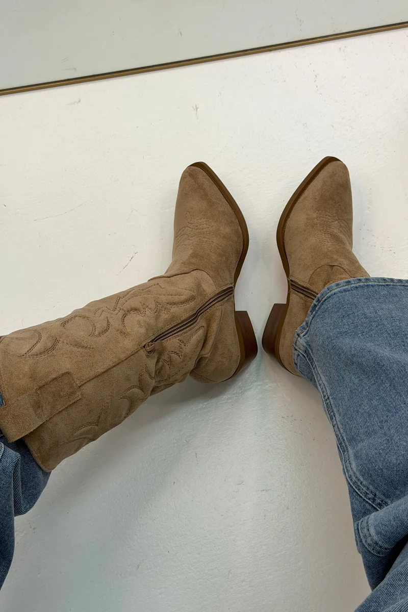 Bloom - Delphinium Boots - Taupe