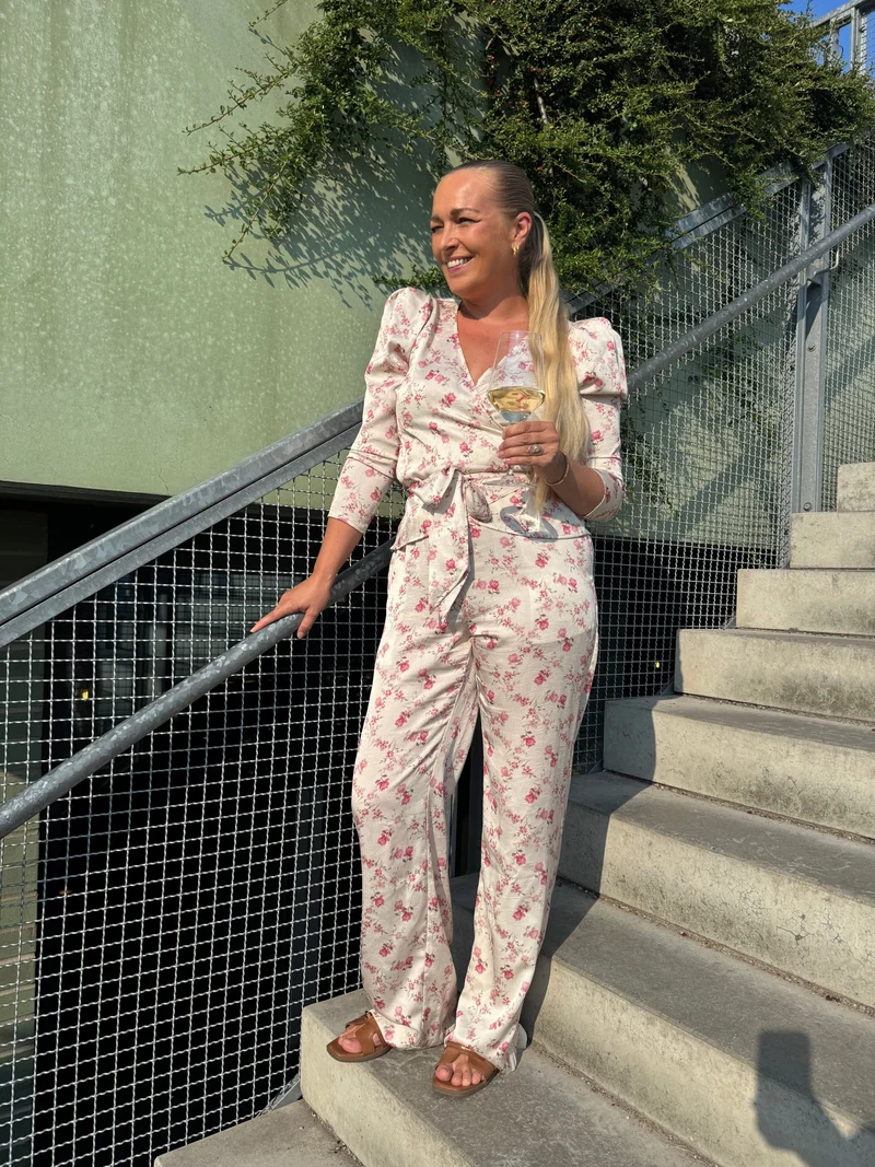 Valentin Studio - Comfy Fleur Pants 169189 - 565 - Floral Rose