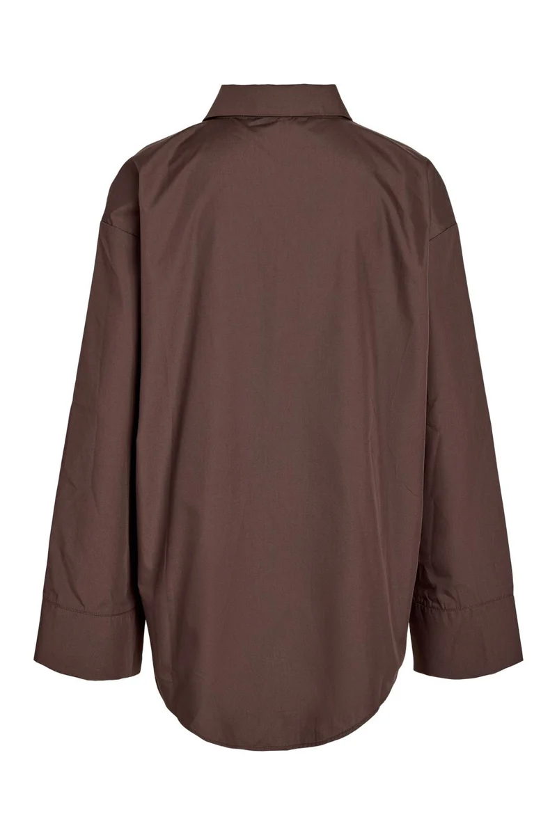 Noisy May - Nmfrida L/S Button Lace Shirt Tnt/17 - 5208206 Puce
