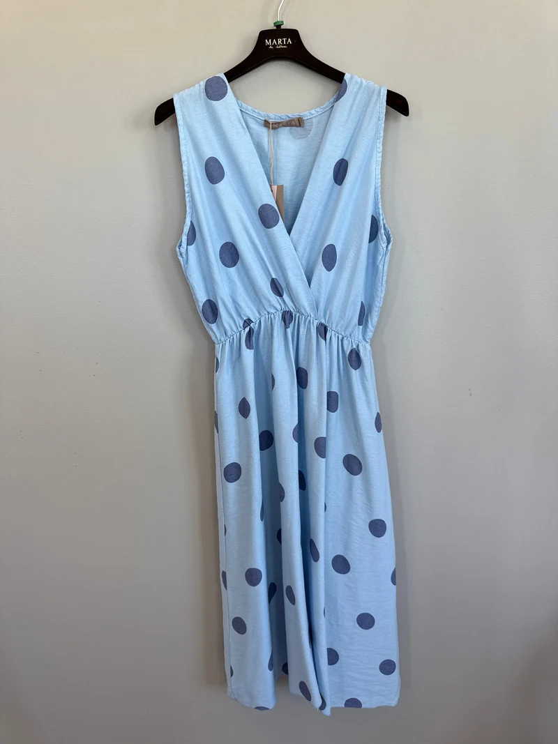 Marta Du Chateau - Mdclinetta Dress 23126 - Celeste