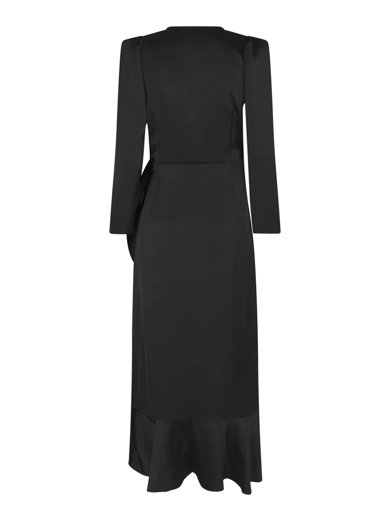 Valentin Studio - Senorita Dress Heavy Satin 167810 - 100 - Black