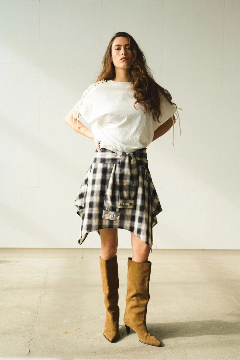 Gossia - Jullago Skirt G3234 - Black Checks