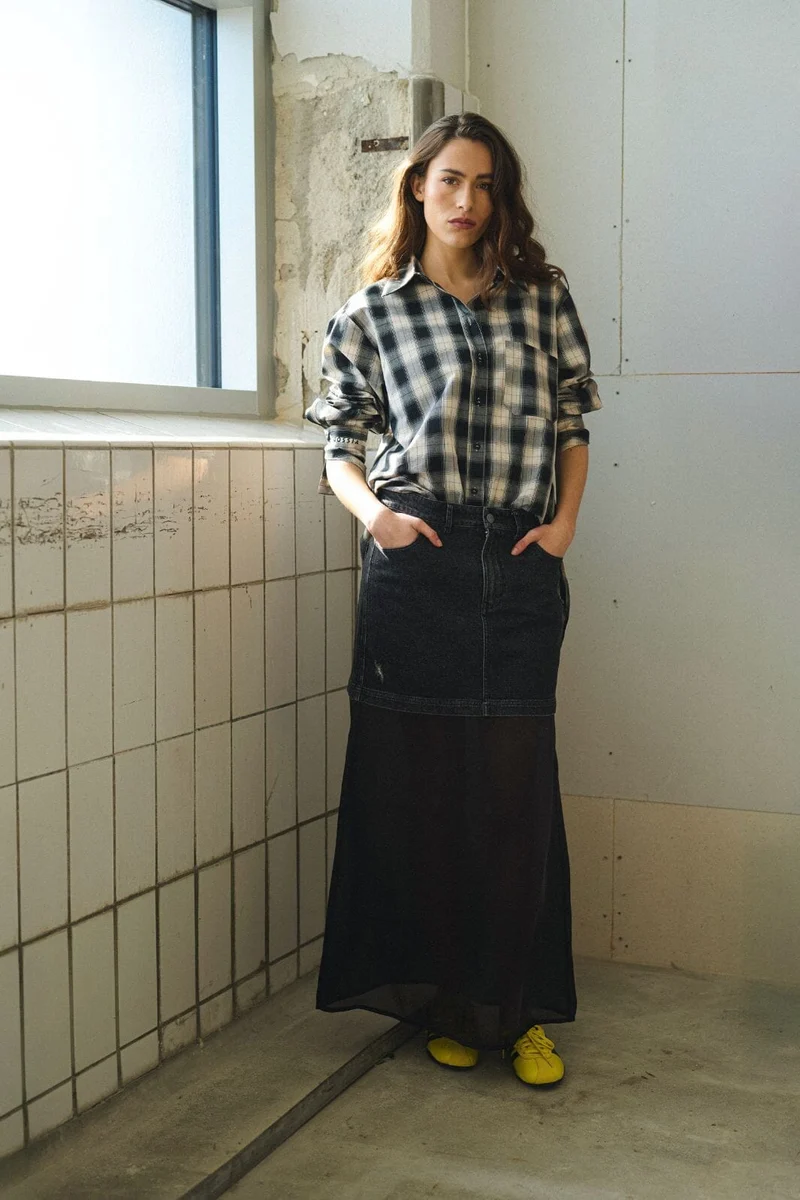 Gossia - Pipigo Shirt G3175 - Black Checks