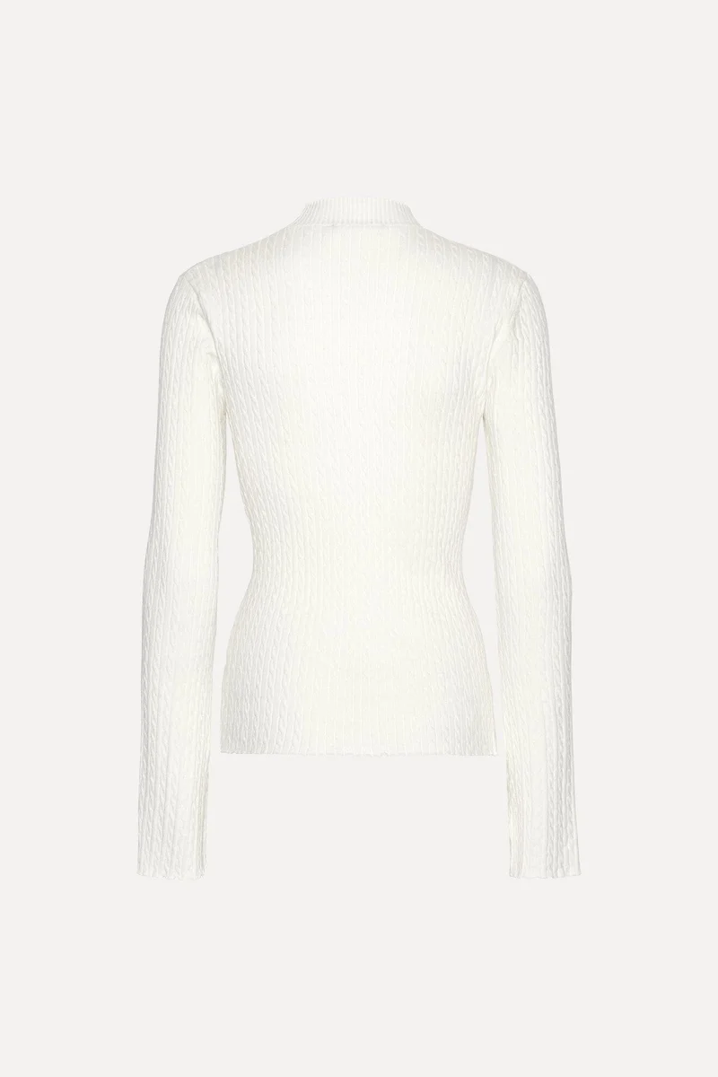 Rotate - Cable Tight Highneck 116311857 - 857 Egret