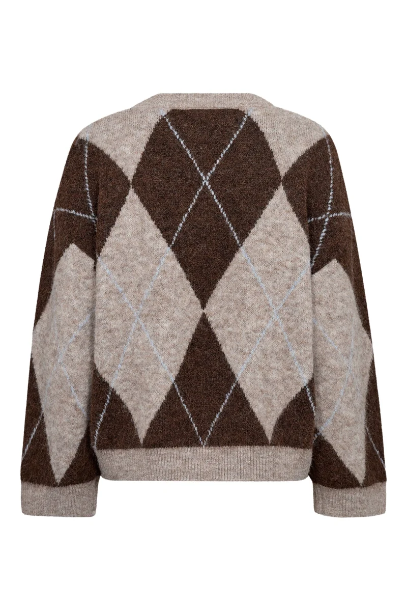 A-View - Harlekin Knit Pullover AV8218 - 194 - Dark Brown