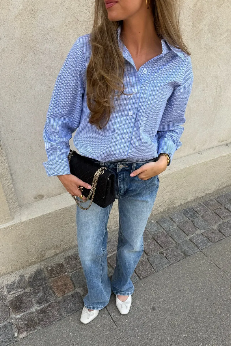 BYIC - Isabellaic Shirt A2537 - Blue White Checks
