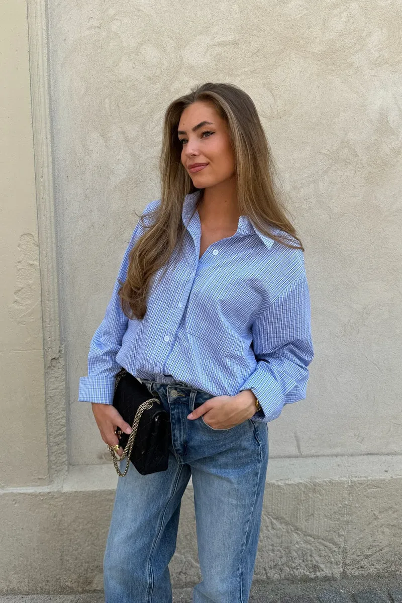 BYIC - Isabellaic Shirt A2537 - Blue White Checks
