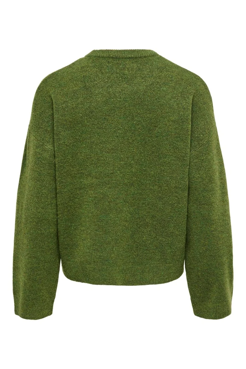 Only - Onlsimoni L/S O-Neck Pullover Knt - 5112889 Forest Night Melange