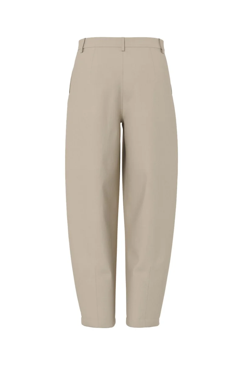 Pieces - Pcbosella Barrel Pants - 5094270 White Pepper