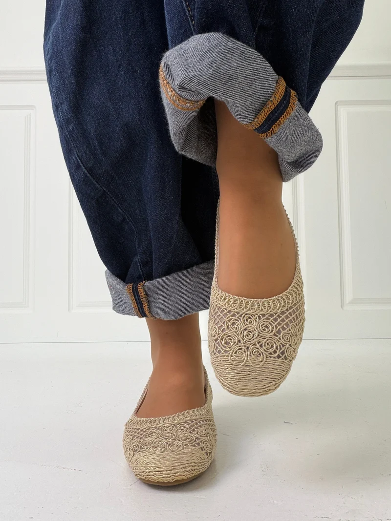 Bloom - Gladiolus Ballet Flats - Golden