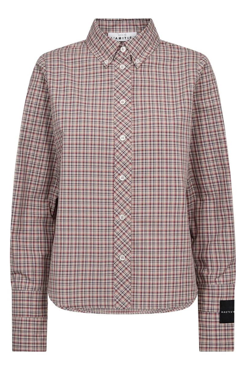 Haute L'Amitié - Emilie Check Shirt HL10747 - Iced Rose