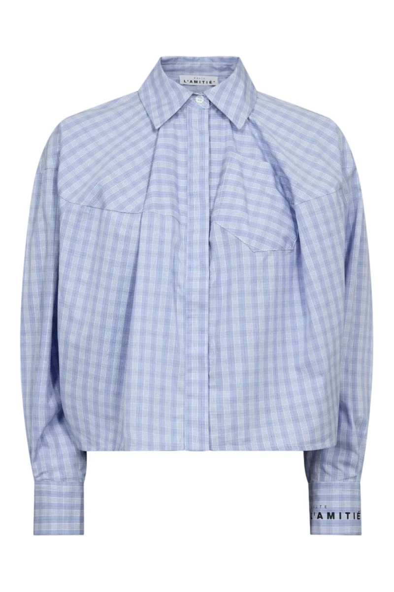 Haute L'Amitié - Sophie Check Shirt HL10746 - Pale Blue