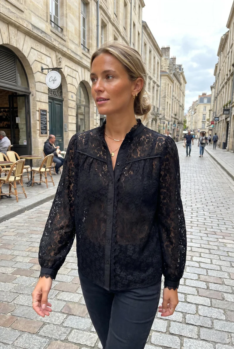 Dear Molly - Ingrid Shirt - Black