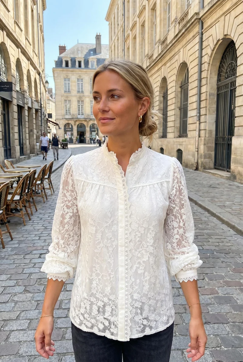 Dear Molly - Ingrid Shirt - White