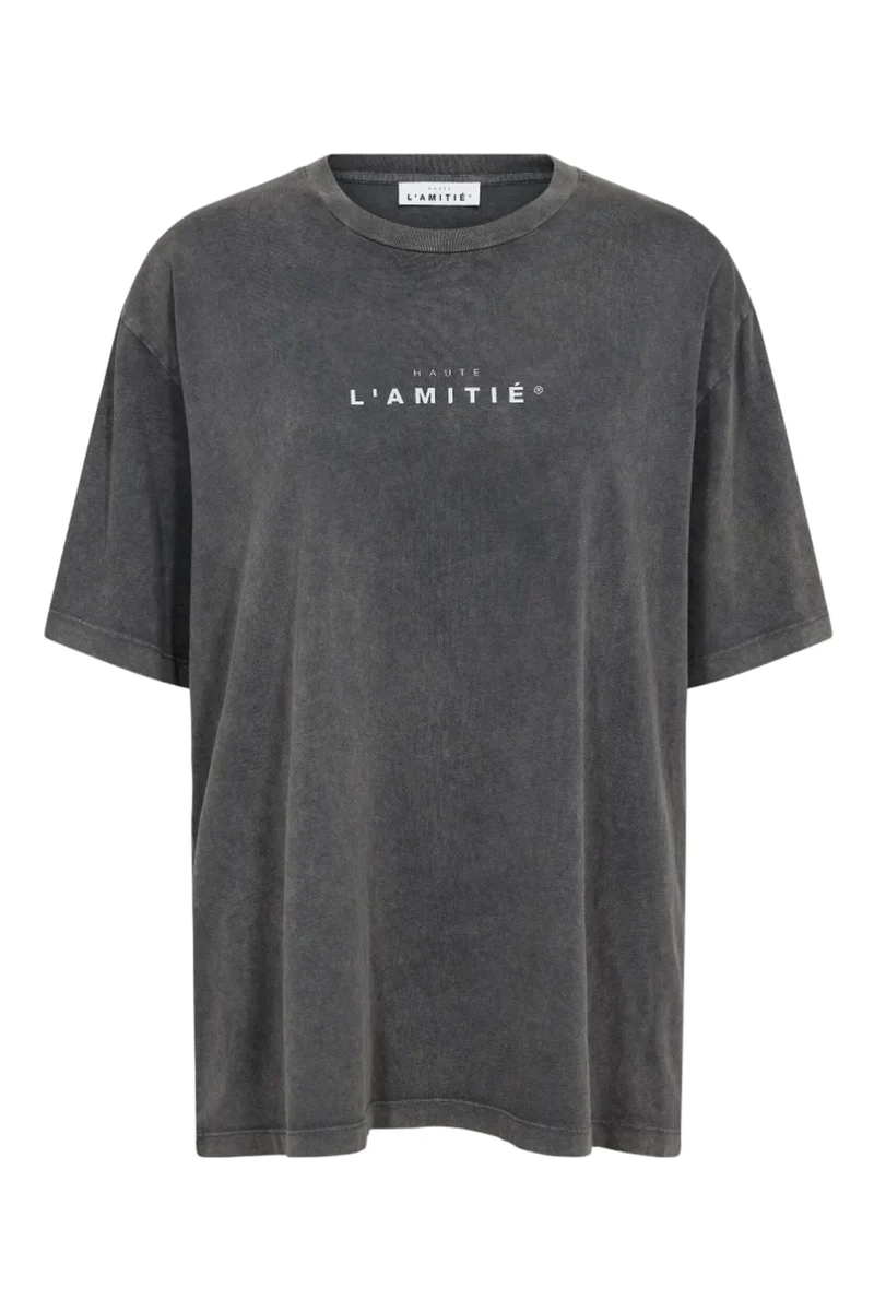 Haute L'Amitié - Noma Logo Loose Acid Tee HL10507 - Black Acid Wash