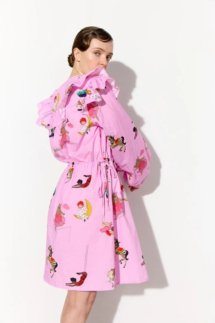 Hunkøn - Floss Dress 26537 - Pink Showstopper Art Print