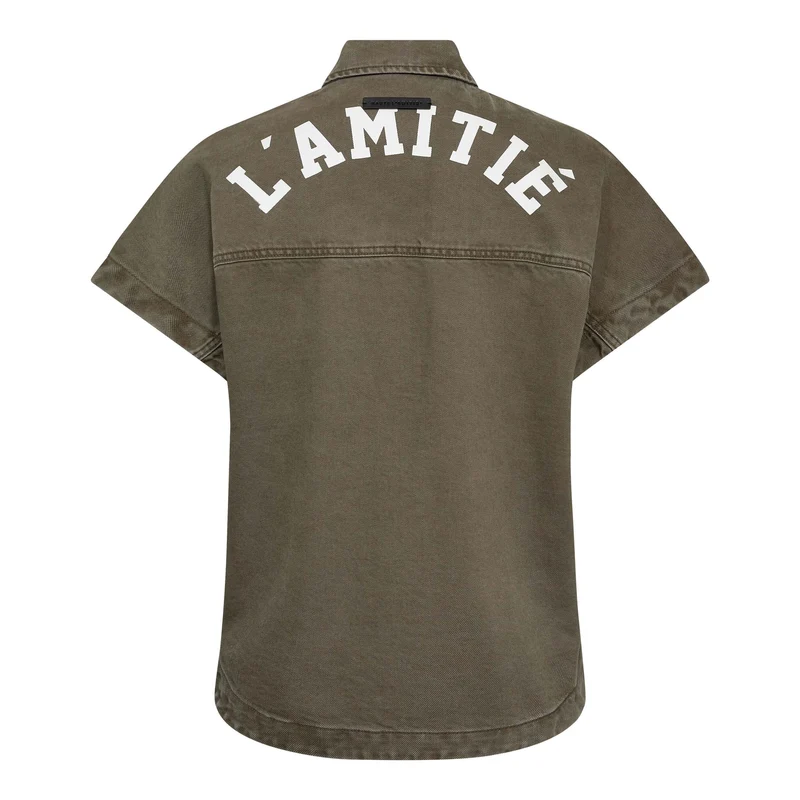 Haute L'Amitié - Enigma Ns Logo Shirt HL10673 - Mud