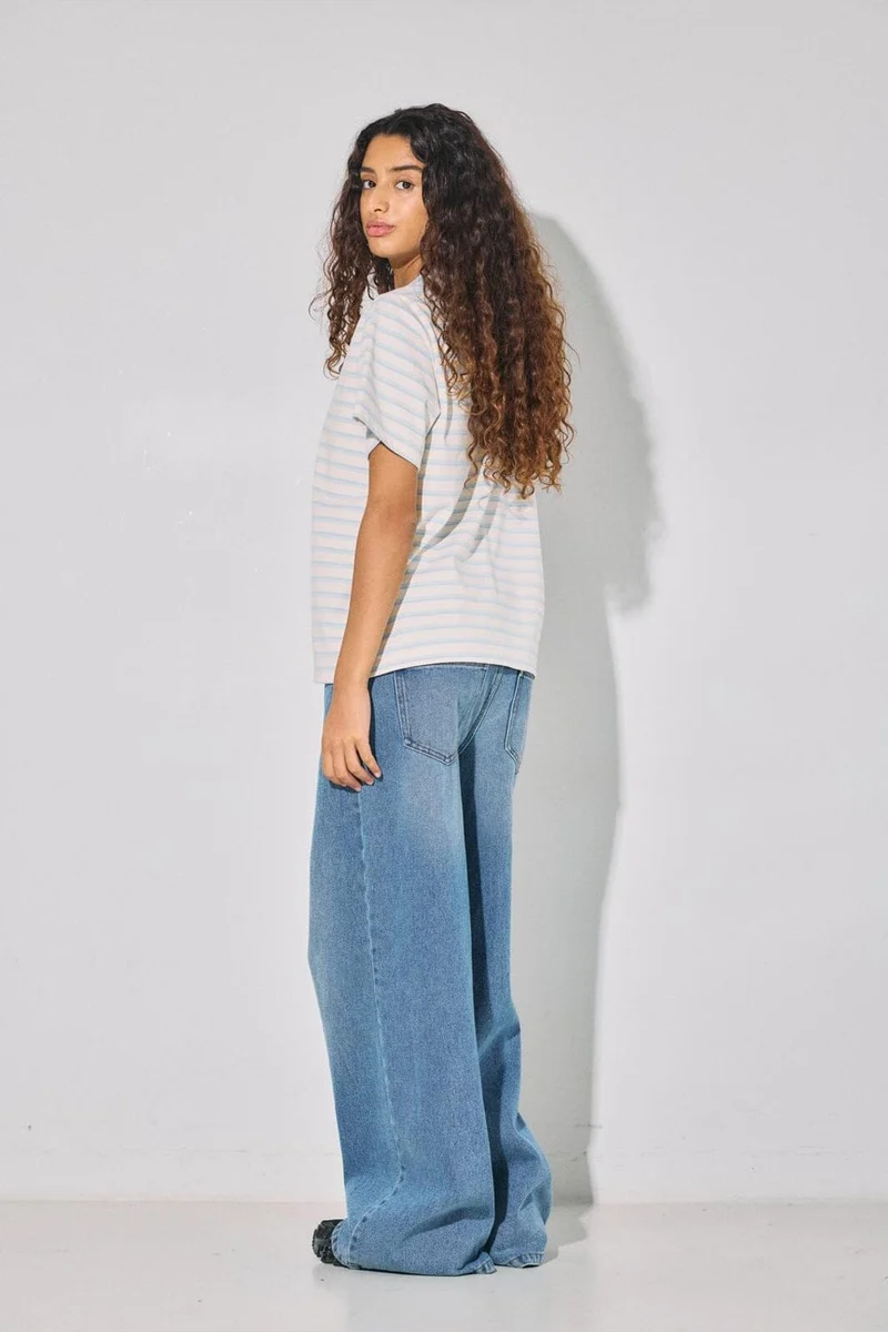 Noisy May - Nmember S/S T-Shirt - 5022083 Birch Cashmere Blue