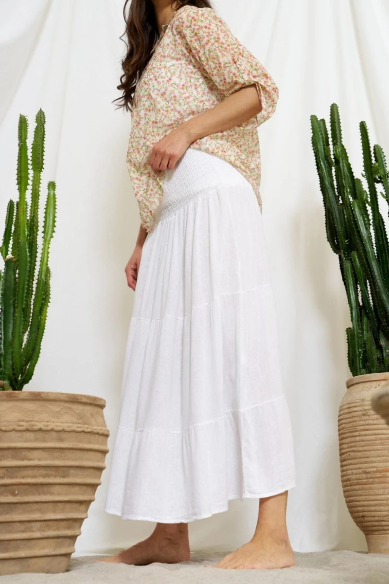 Marta Du Chateau - Mdcprincess Skirt 5201 - Solid White