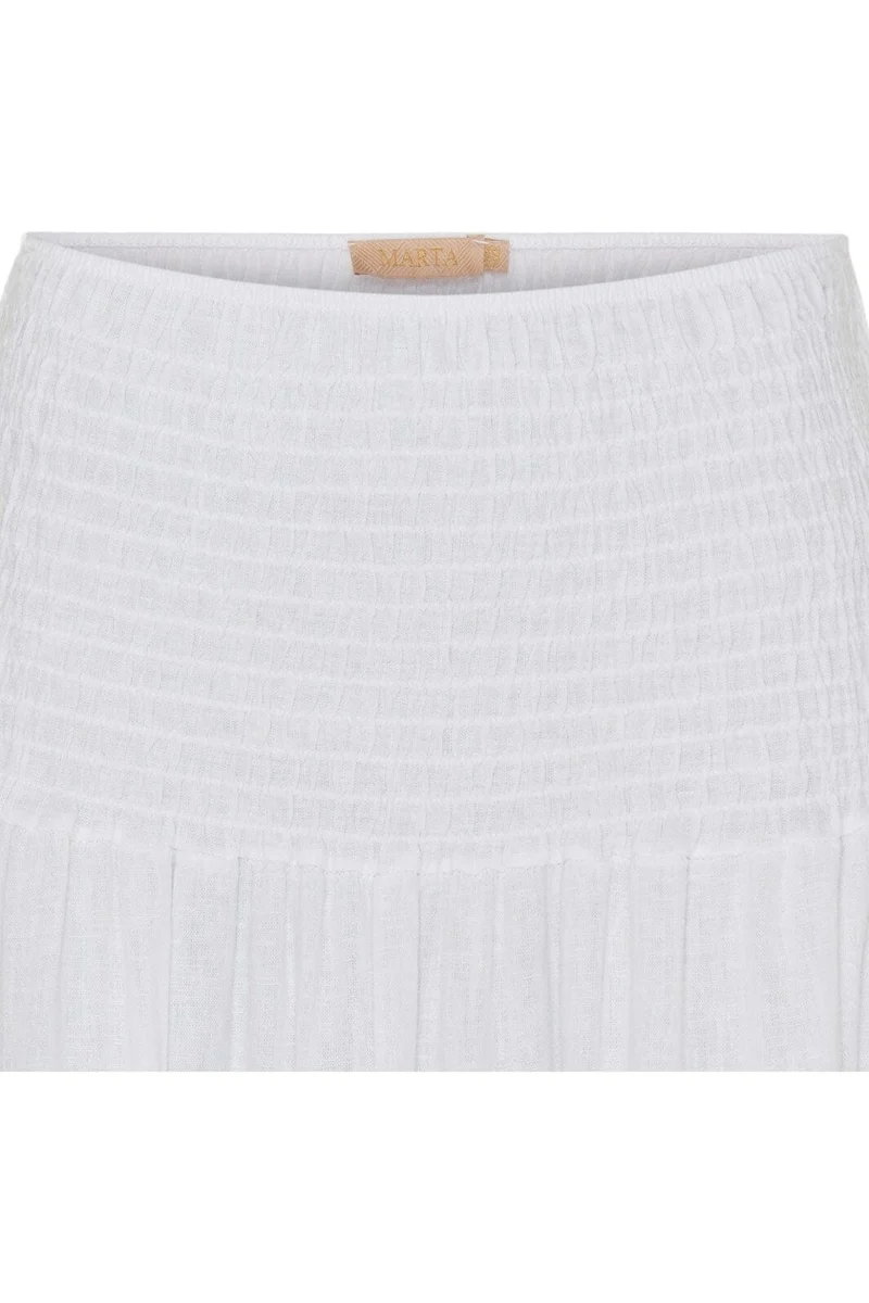 Marta Du Chateau - Mdcprincess Skirt 5201 - Solid White